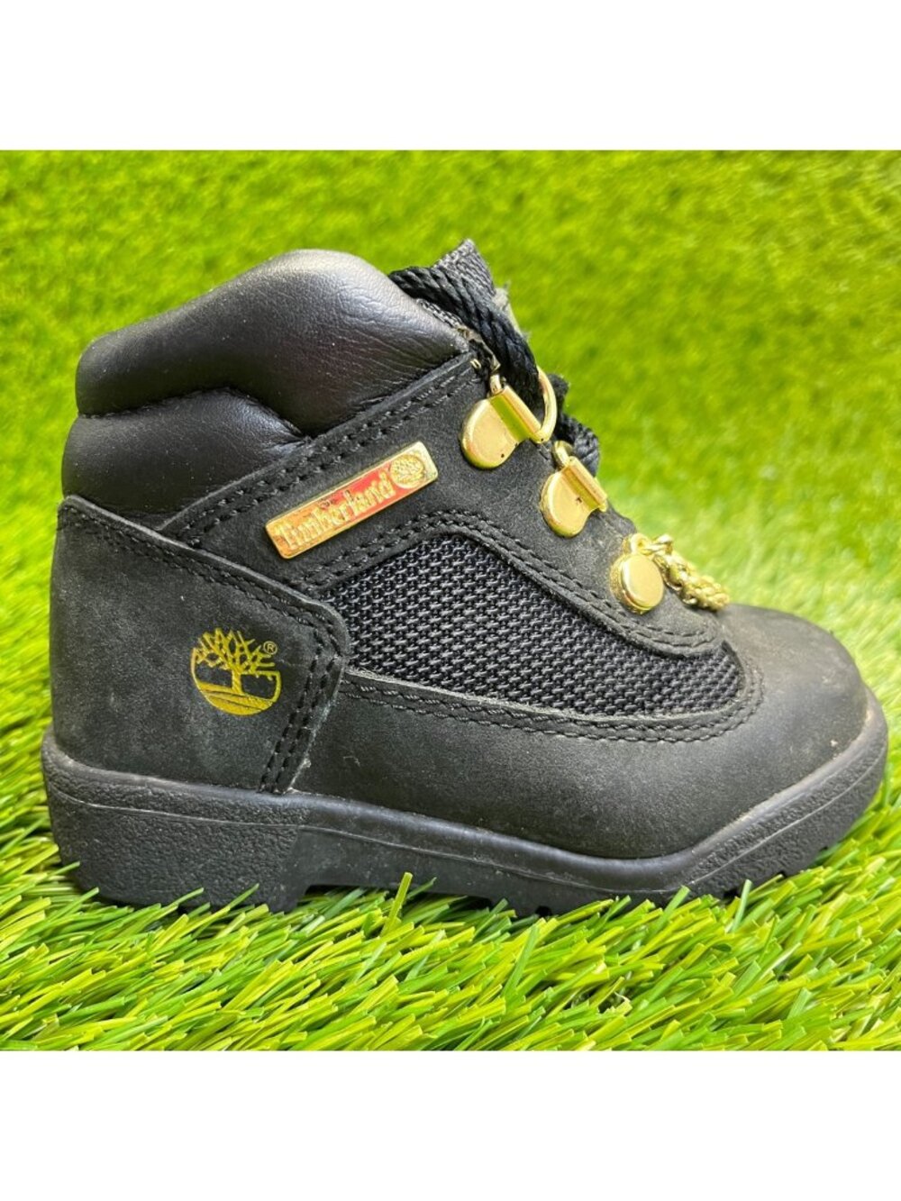 Timberland Field Toddler Size 6.5C Black Athletic Walking Waterproof Boots Shoes